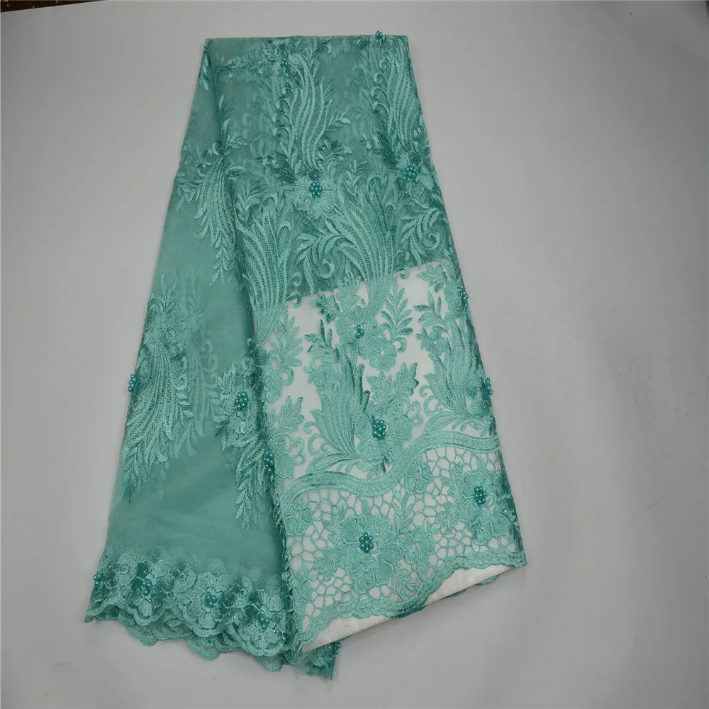 

African lace fabric 2018 high quality lace high quality net lace embroidery tulle lace fabric for party latest african X109-2