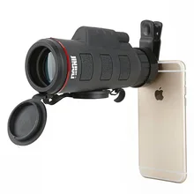 Universal 16X42 Telescopio Teleobjetivo Teléfono Celular, Senderismo Concierto Monocular Lente de La Cámara + soporte Universal para Al Aire Libre herramienta