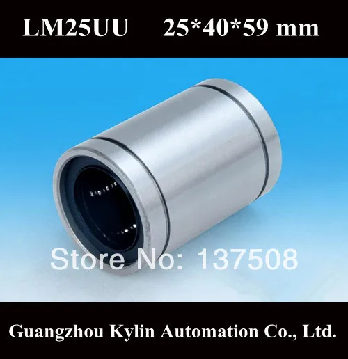On Sale! 10 pcs LM25UU/LB25UU Linear Bearing 25x40x59 mm, 25mm Caliber