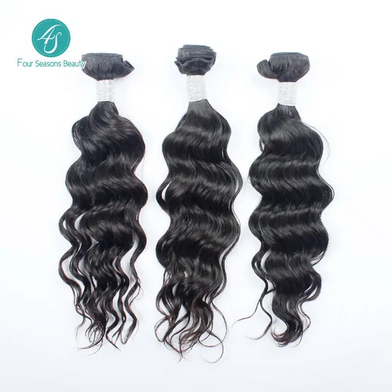 

6A One Donor Brazilian Hair Natural Wave 3PCS/LOT Brazilian Hair Weave Bundles Free Shipping Wet and Wavy Virgin Brazilian Hair