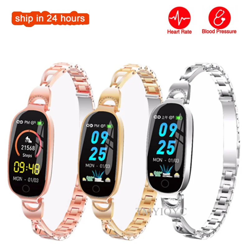 

2019 Newest Smart Watch For Women Heart Rate Blood Pressure Fitness Tracker Smart Band Waterproof Female Sleep Fitness Bracelet