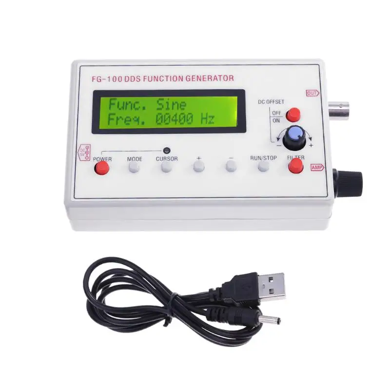

Portable Mini Signal Generator1Hz-500KHz Sine Wave Frequency DDS Function generator Digital Signal Generator Top Quality