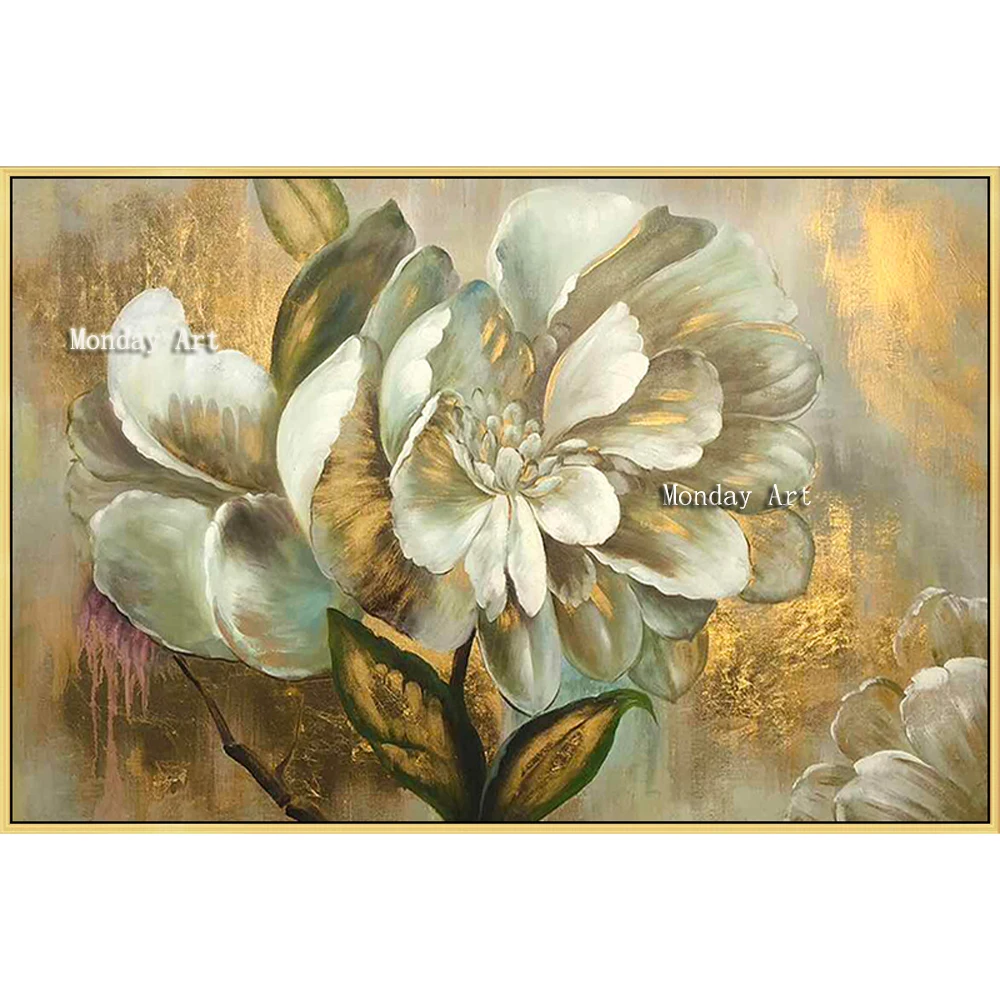 p The-100-Hand-painted-abstract-golden-flower-Oil-Painting-On-Canvas-Wall-Art-Wall-Pictures-Painting (8)