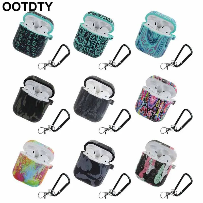 

Beautiful Case Silicone Shockproof Protector Cover With Carabiner For Airpods
