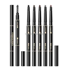 Аутентичные 50 шт. двойной головкой бровей Pen Водонепроницаемый Sweatproof прочного не цветущие макияж Формирование с щетки бровей
