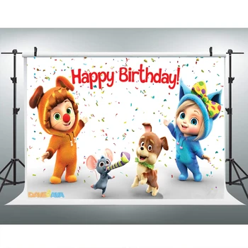 

1st Birthday Background for Photography 7x5ft Cartoon Elf Photo Backdrop for Baby Shower Customized Name Photo Studio Backdrops