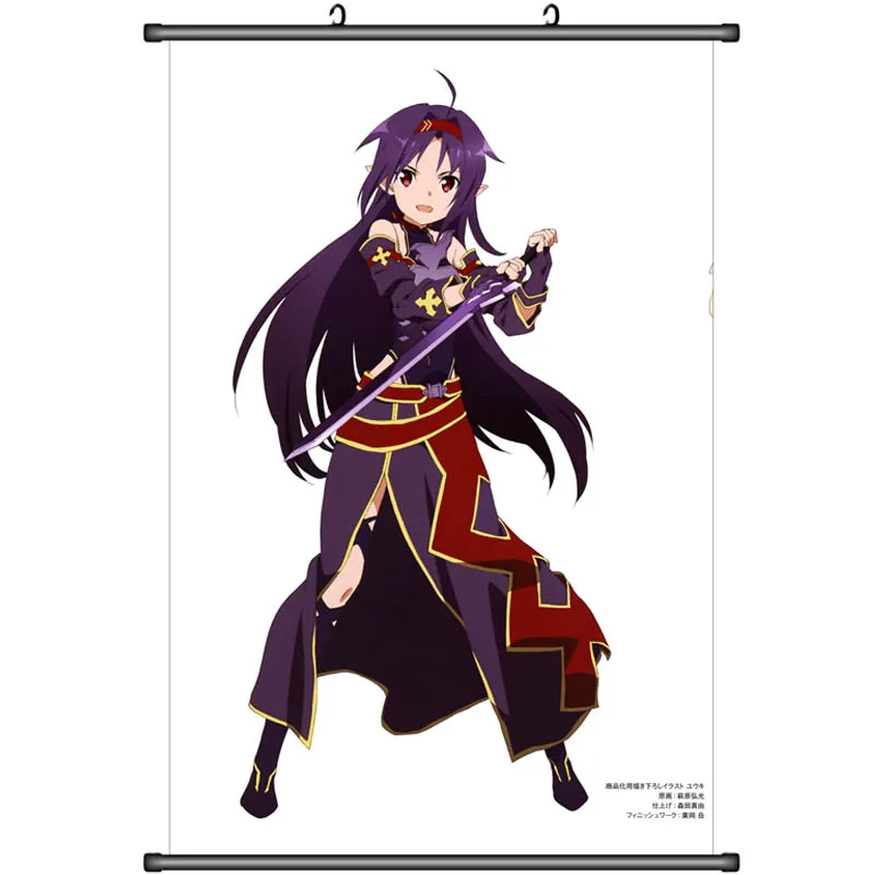 

Japanese Anime Decorative Pictures Sword Art Online II SAO sexy girl Konno Yuuki Home Decor Wall Scroll Poster
