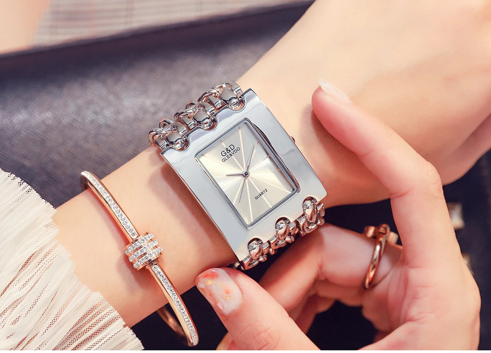 feminino estilo de luxo retangular caso feminino