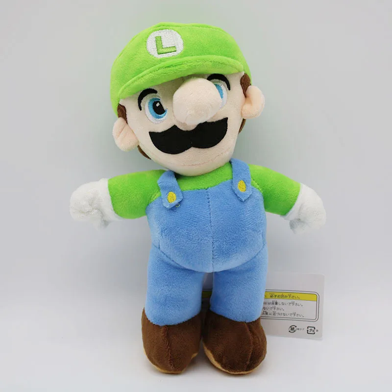 Super Mario Plush Dolls Mario Bros Luigi Toys Game Cartoon Kids Children Cosplay Gift 24cm 4pcsset (4)