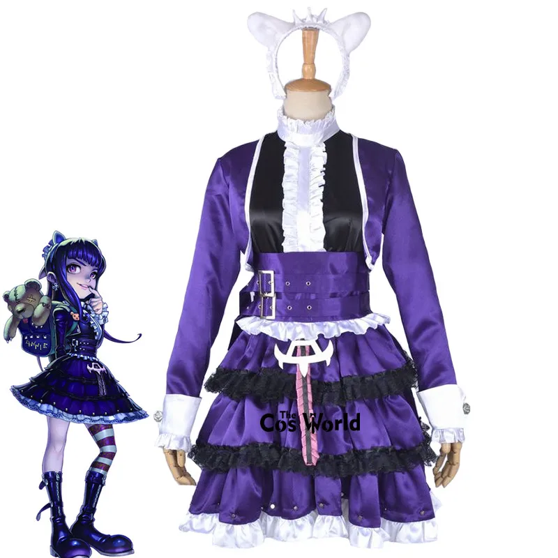 

LOL Gothic Lolita Annie Maid Dress Uniform Outfit Games Customize Cosplay Costumes