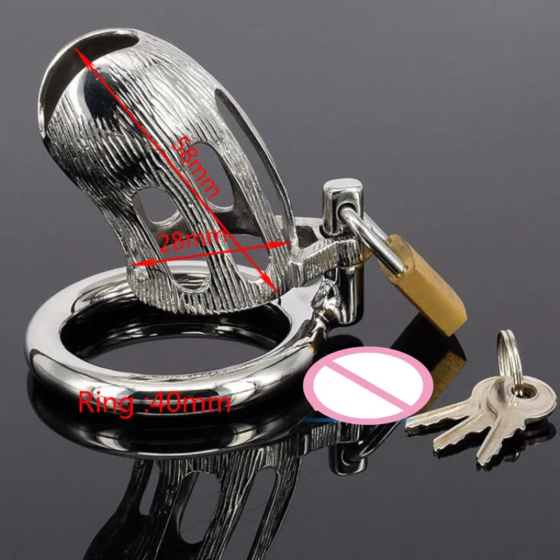 Extreme Chastity Cage Stainless Steel Small Size Male Chastity Belt Penis Lock Restraint Device Sex Toy