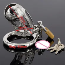 Extreme Chastity Cage Stainless Steel Small Size Male Chastity Belt Penis Lock Restraint Device Sex Toy