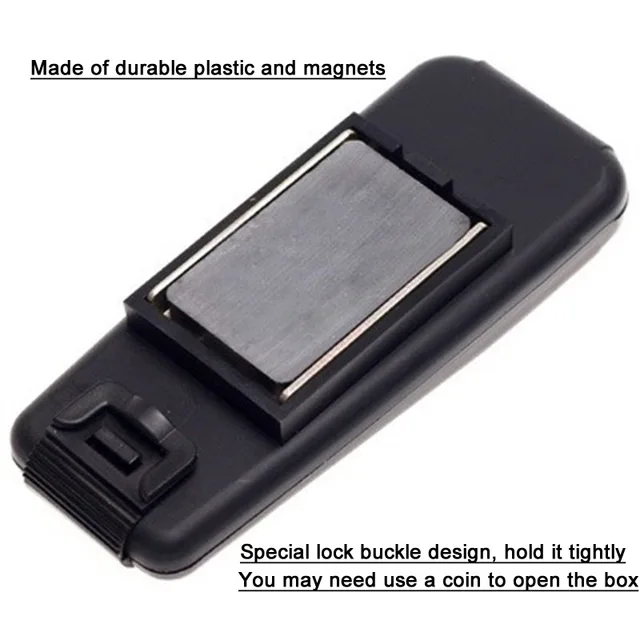 Magnetic Car Bike Stash Safe Lock Spare Key Box Hidden Storage Safe Security Box For Home Office Car Caravan Truck 4