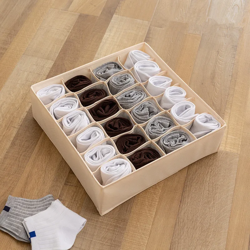 Home Solid Color Storage Box for Folding Socks Bra Underpants Underwear Organizer Home Solid Color Storage Box for Folding Socks Bra Underpants Underwear Organizer