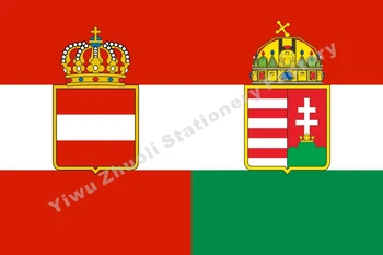 

Austro Civil ensign Austria Hungary 1869 Flag 150X90cm (3x5FT) 120g 100D High Quality Banner Free Shipping