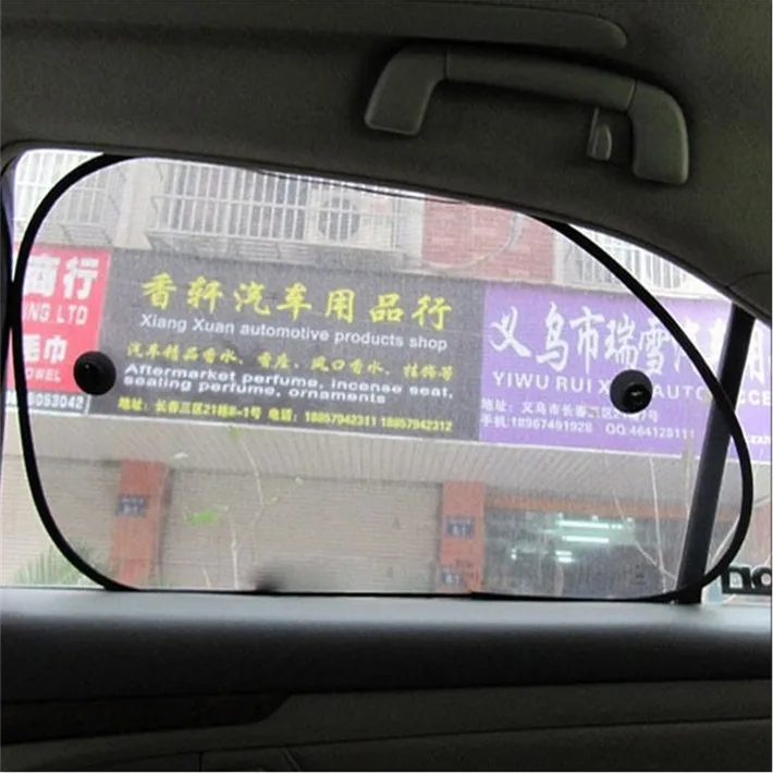 

2pcs 65*38 Black Car Sun Shade Side Window Sunshade Cover Mesh Visor Shield Screen Solar UV Protection