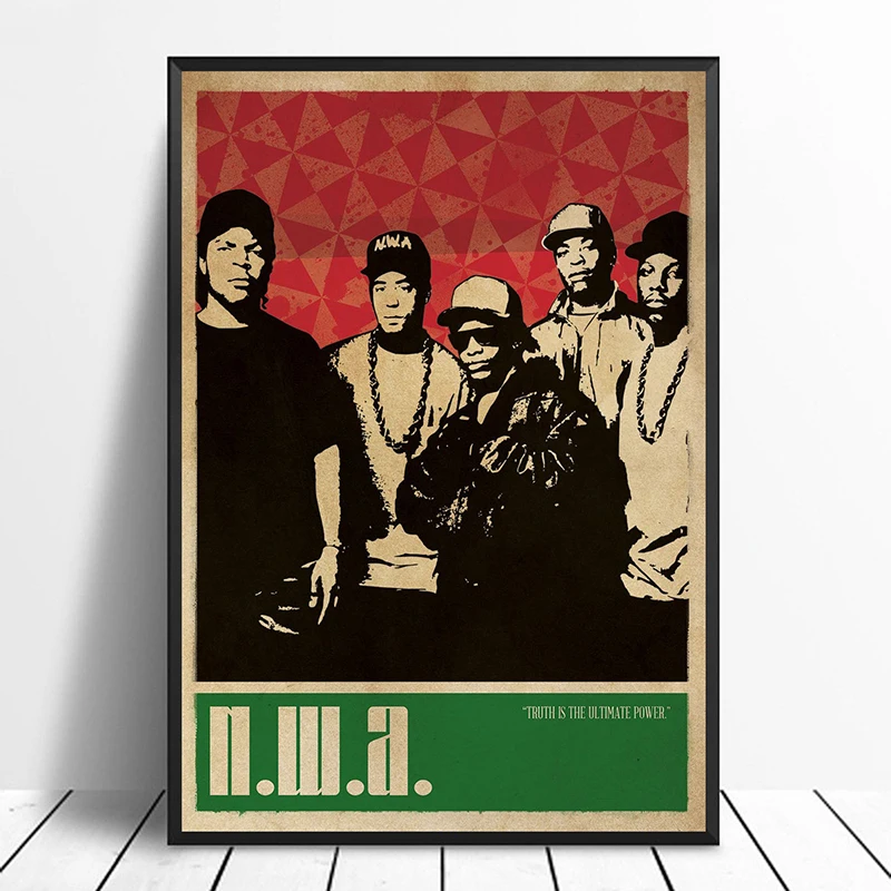 N.W.A. Постер музыкальной певицы в стиле хип-хоп рэп музыкальный постер со звездами