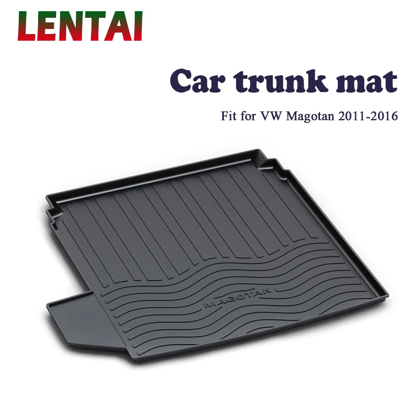 LENTAI 1PC Car rear trunk Cargo mat For VW Magotan B7 2011 2012 2013 2014 2015 2016 Boot Liner Tray Anti-slip Accessories |