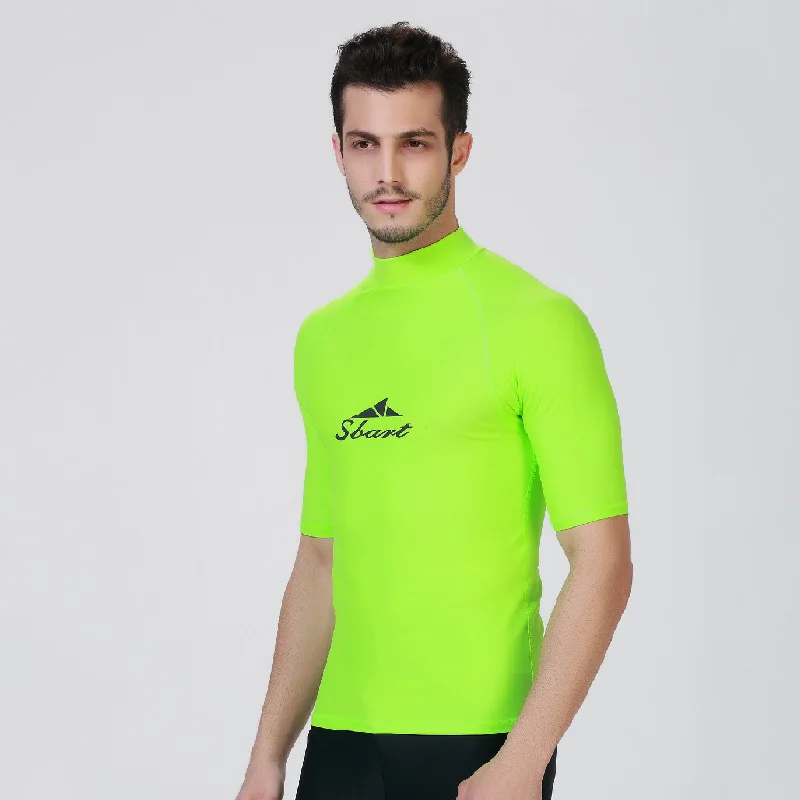 UPF Sun Protection Short Sleeve Tight Lycra Rush Guard Surfing Suit Top