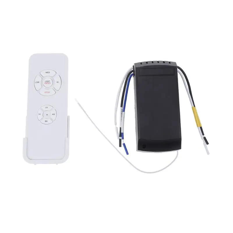Universal Ceiling Fan Light Lamp Timing Speed Controller Switch Wireless Remote Control Speed Controller Kit alloyseed universal ceiling fan light timing wireless remote control receiver speed controller switch kit