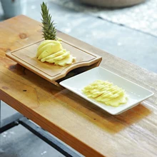 В японском стиле деревянный Разделочные Блоки инструмент бамбуковая прямоугольная подвесная разделочная доска прочная нескользящая кухонная разделочная доска