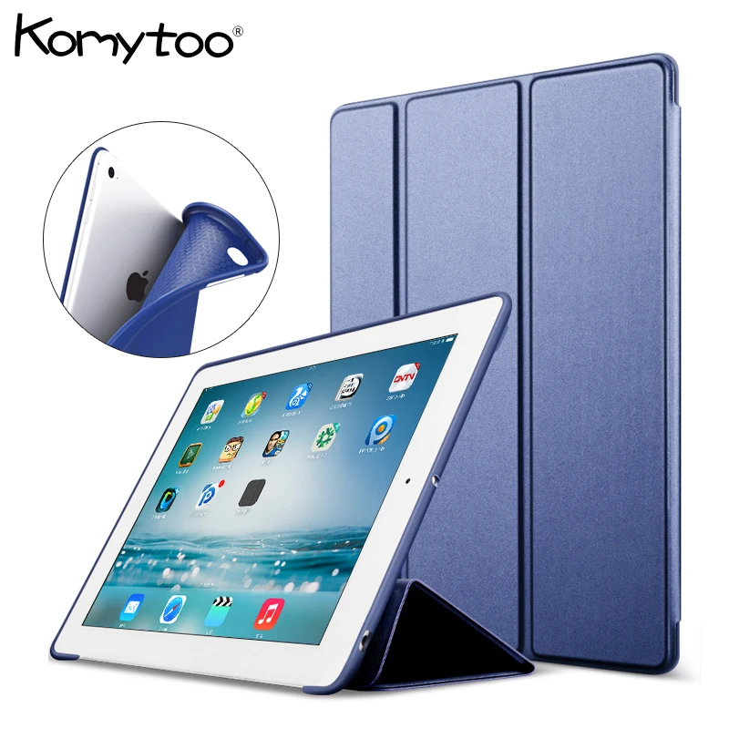 

KOMYTOO Silicone Case For iPad 2018 2017 Air Air2 Full Cover Case Cover For New iPad 2018 9.7 inch Shockproof Ultra Slim Cover