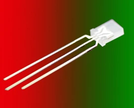 1000 шт. x 2x5x7 красный/Нефритовый зеленый двухцветный 3-контактный диффузионный