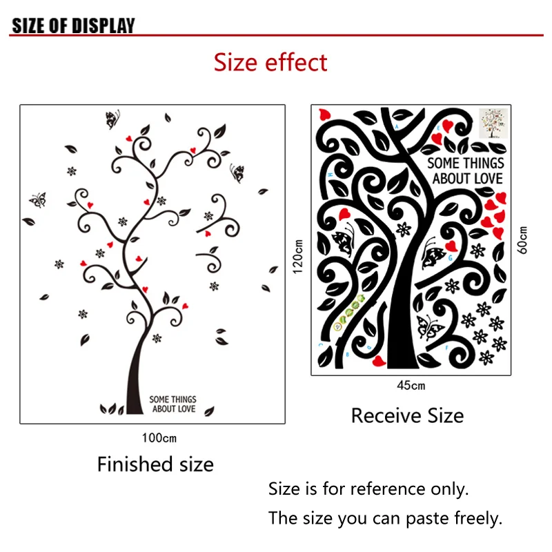 Фоторамка из ПВХ Happy tree креативные настенные наклейки с бабочками для украшения