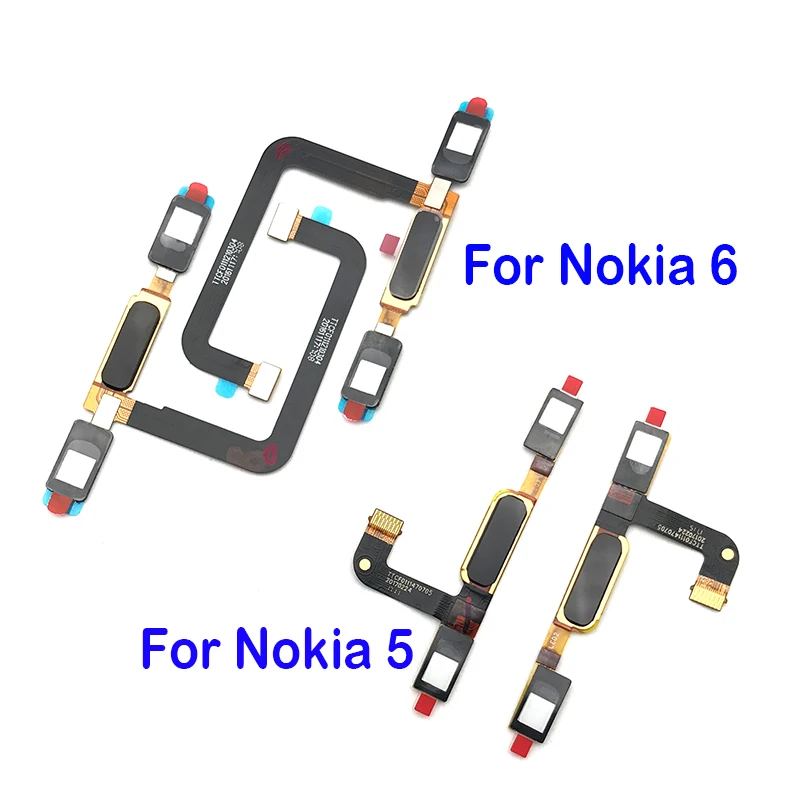 

Original Home Button Fingerprint Sensor Button Flex Cable Ribbon For Nokia 6 / 5 Replacement Part