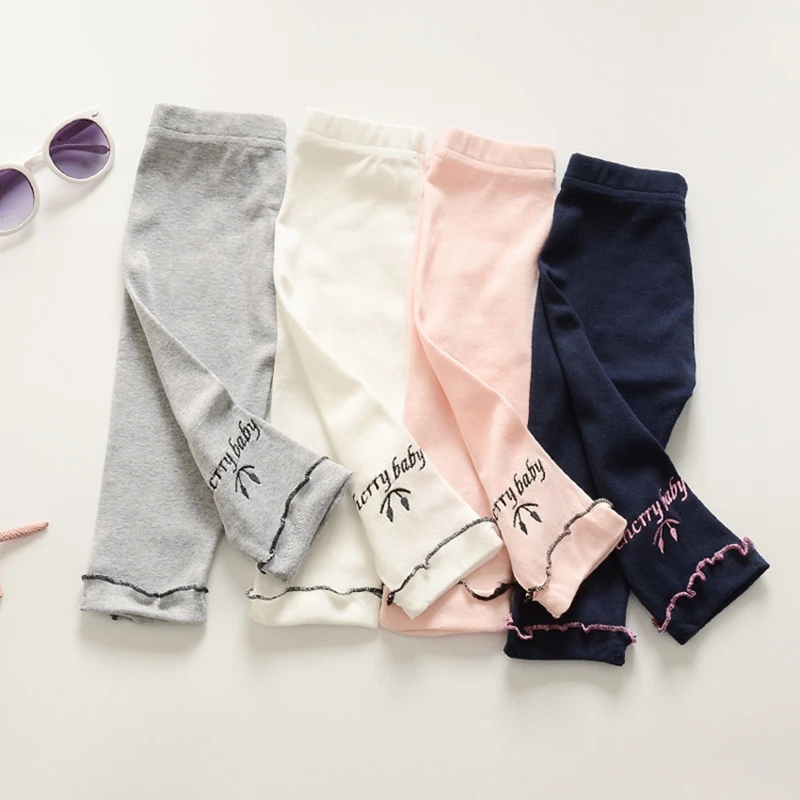 

Lovely Cotton Infant Pants Newborn Baby Girls Pants Ruched Printed Rabbit Girls Clothes Legging 2018 Autumn Summer Trousers