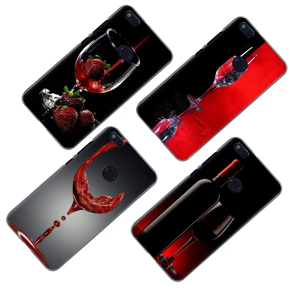 Жесткий чехол для телефона Red Wine Giass 2 ГБ/3 ГБ 7C 5 99in 7 9 10 X Lite Huawei Honor 20 Play 6 8 a C Pro