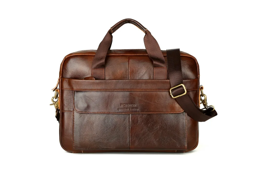 Классический для мужчин сумки дипломат сумка для бизнеса для человека ноутбук 14 дюйм(ов) большой сумки Портфели s натуральная кожаная сумка