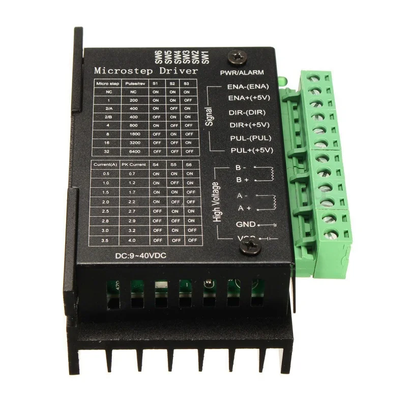 20 кГц CNC одноосный TB6600 2/4 фазный гибридный шаговый двигатель драйвер контроллер