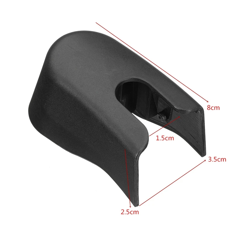 New Windshield Windscreen Rear Wiper Arm Cap Nut Washer Cover Case Plastic For BUICK ENCLAVE 25800774 Black 2008