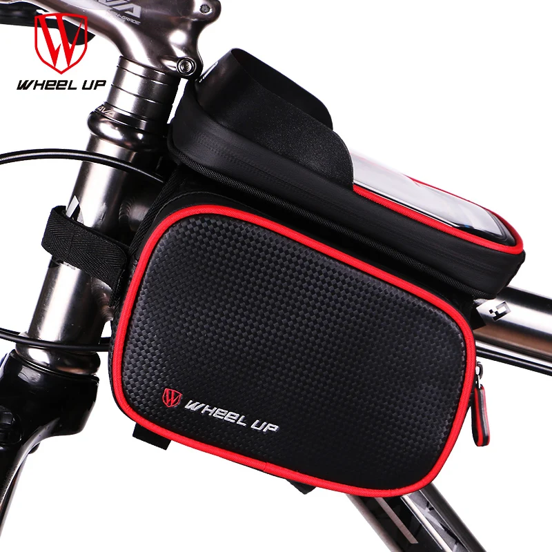 Велосипедная сумка повышенной емкости на колесиках, водонепроницаемая велосипедная корзина, 6,2 дюймов, чехол на руль из ТПУ для мобильного телефона с сенсорным экраном, Аксессуары для велосипеда