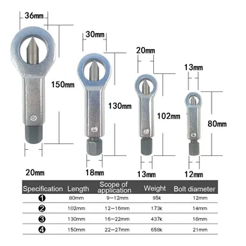 

Damaged Rusty Nut Splitter Spanner Cracker Separator Bolt Nut Extractor Remove Cutter Tool Manual Pressure Tools Wrench Hex