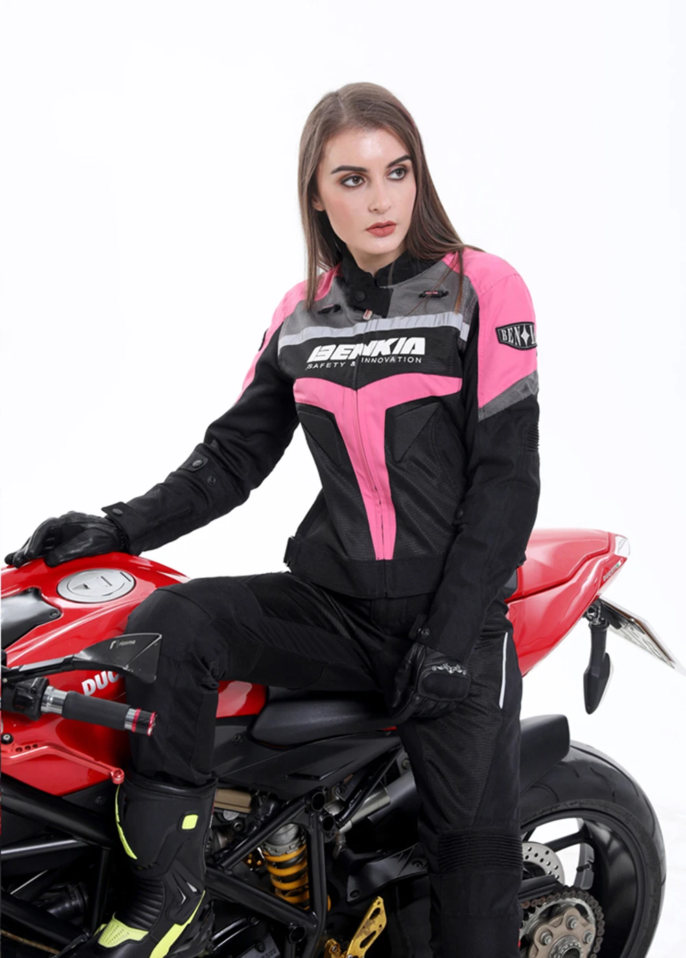 BENKIA Summer Motorcycle Jcaket Women Racing Clothes Spring and Autumn