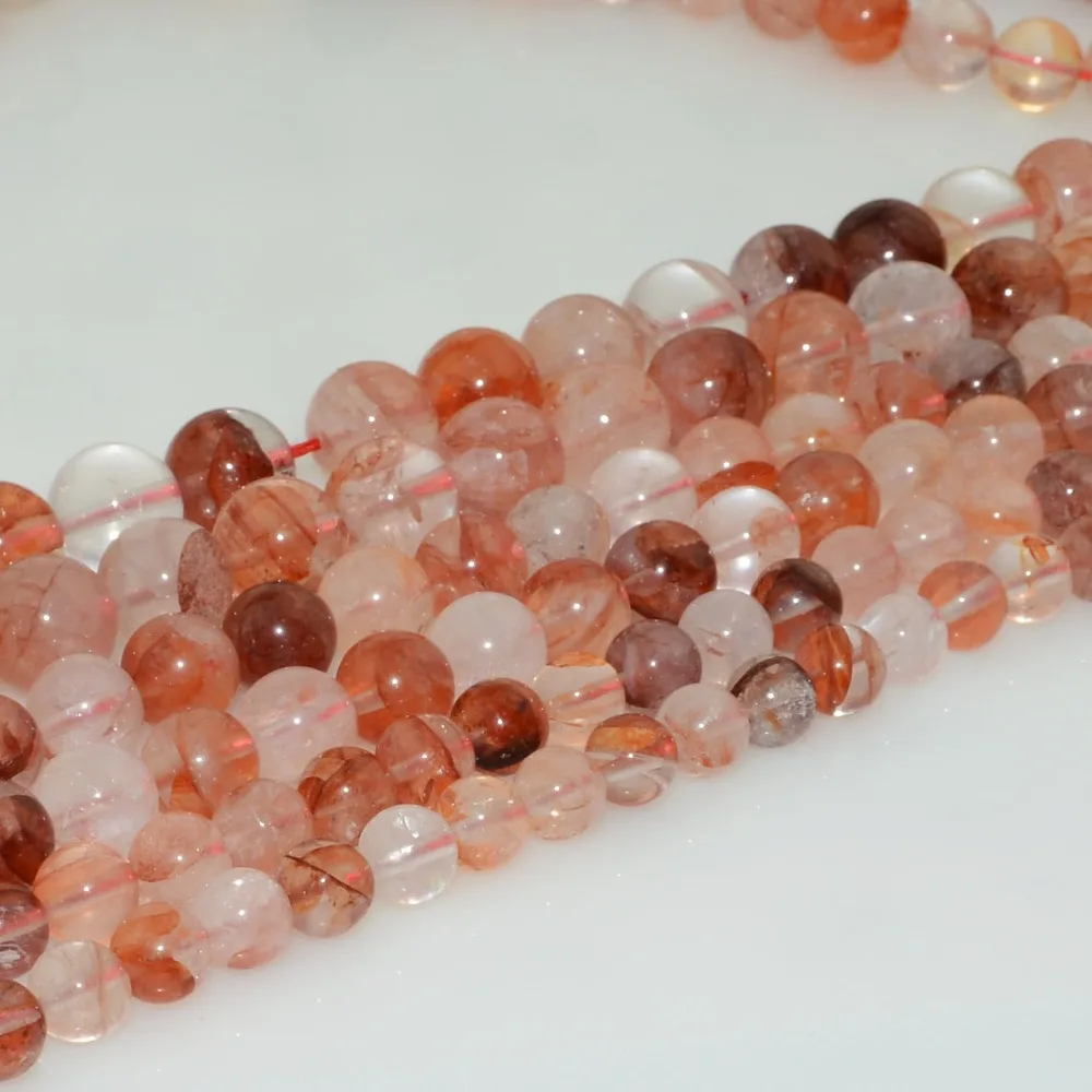 

Natural Hematoid Quartz Loose Round Beads 8mm,10mm,12mm