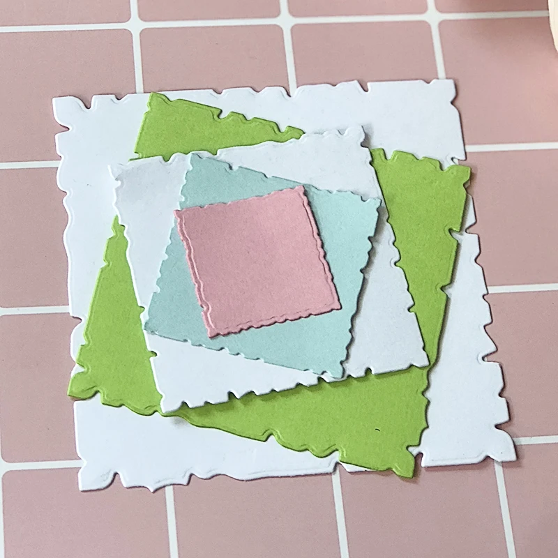 

Square Frame Metal Cutting Dies Stencils for DIY Scrapbooking Album Paper Cards Decorative Crafts Die Cut