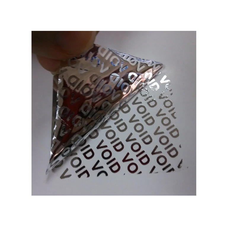 Self adhesive no transfer or no residue white void open calibration void if seal opened or removed security seal stickers