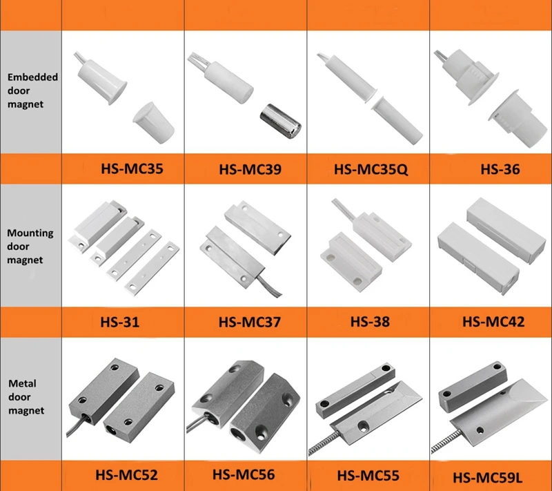 Wire Door Sensor Magnet Contact6