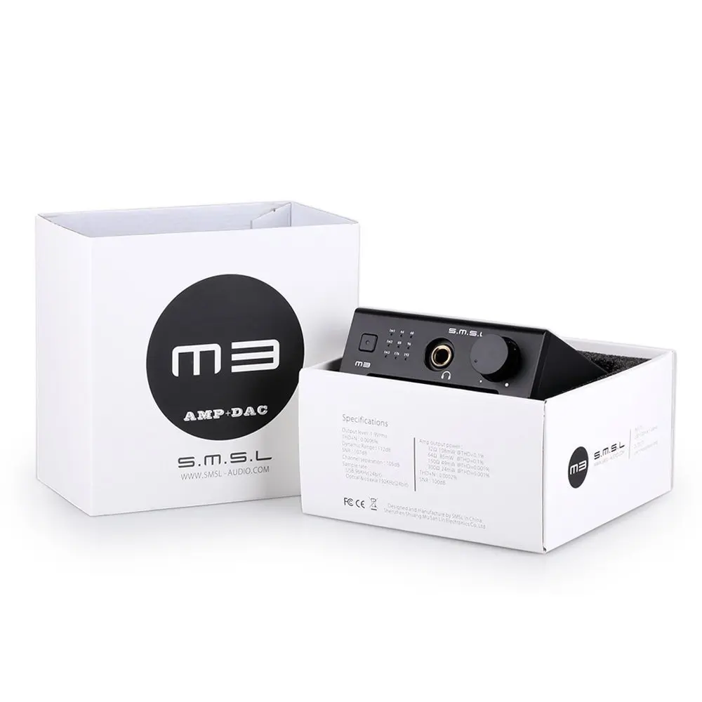SMSL M3 CS4398 оптический коаксиальный USB DAC и усилитель для наушников 192 кГц|Усилители