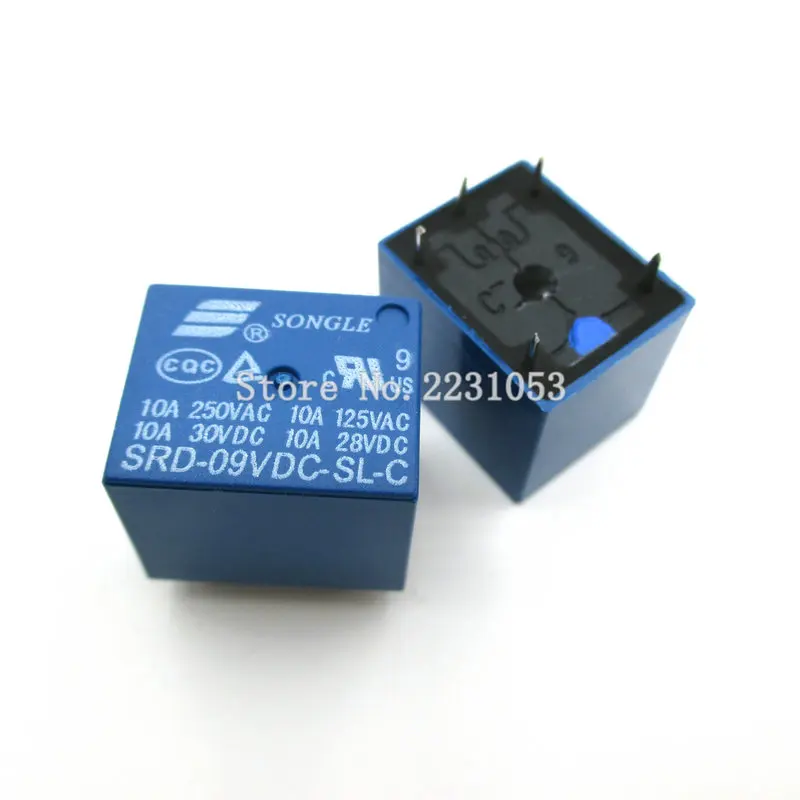 SL-C 4Pin 5Pin 10 A SONGLE Mini Puissance Relais SRD-03V 05 V 09 V 12 V 24 V 48VDC-SL-A