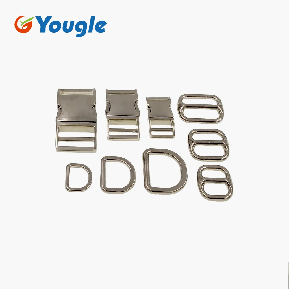 YOUGLE 3 قطع المعادن منحني أعلى سرعة الافراج مشبك ل سوار Paracord بقاء اكسسوارات D شكل 8 شكل مشبك 15 21 26 ملليمتر