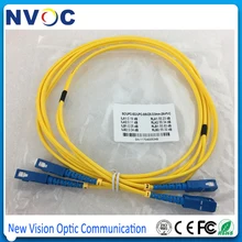 10 шт./лот, 2 м, SM DX, G652D, ПВХ куртка, SC/UPC-SC/UPC дуплексный внутренний волоконно-оптический патч-корд, SC/UPC Одномодовый 3,0 мм соединительный кабель
