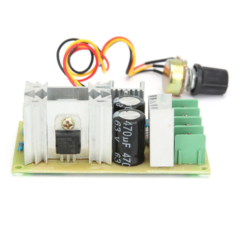 Новое поступление, горячая Распродажа DC 10-60 V 20A 1200 W PWM модуль управления скоростью двигателя высокого качества