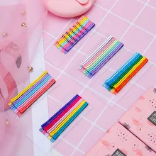 2 комплекта = 20 шт Металлические челки Клип простая шпилька для волос аксессуары для волос черная заколка для волос женский G0418