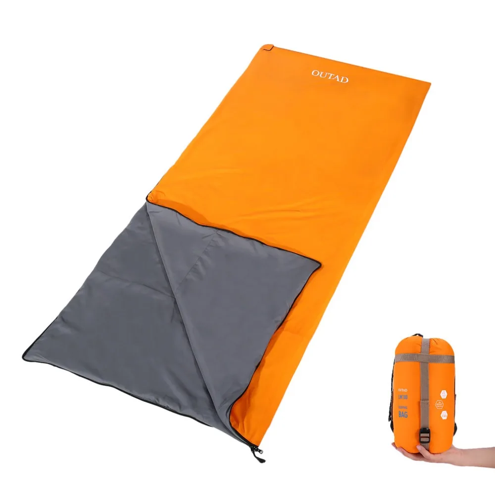 

OUTAD Ultra-light Small-sized Strong Resistant Waterproof Spring Autumn Envelope Shap Sleeping Bag For Trekking Hiking Travel