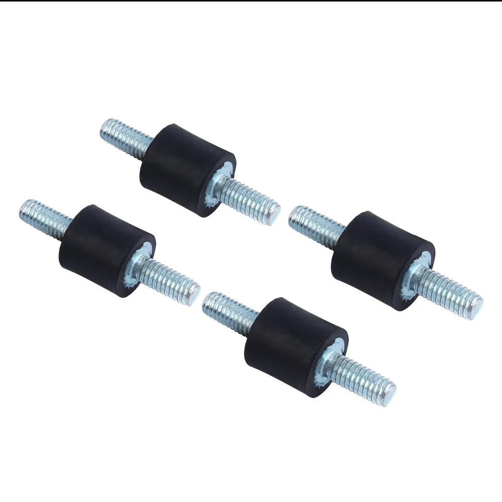 Anti vibration rubber bobbin tools 4pcs double male thread for boat car M3 M4 M6 M8