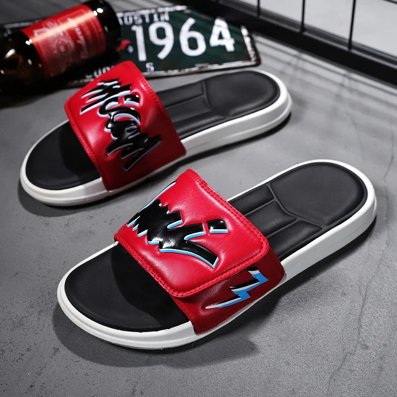 Summer Lovers Shoes Hollow Outs Beach Slippers Men Comfortable Indoor Casual Slippers Soft Bottom Bathroom Slippers  Anti Slip